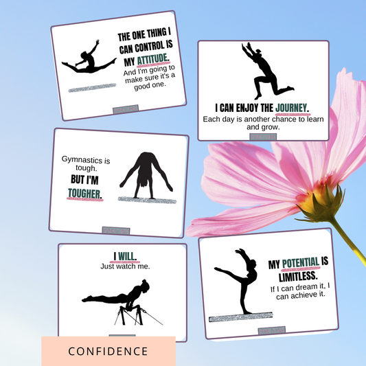 Confidence Boosting Statement Cards for Gymnasts - Stick It Girl Gymnastics Blog