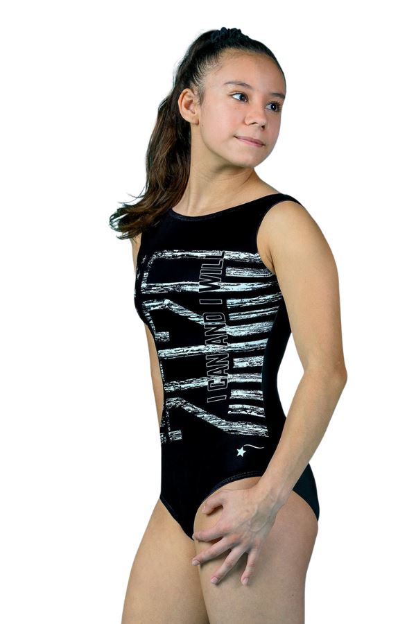 Defy Gravity I Can and I Will 2020 Gymnastics Leotard Destira from Stick It Girl Gymnastics Gift Shop