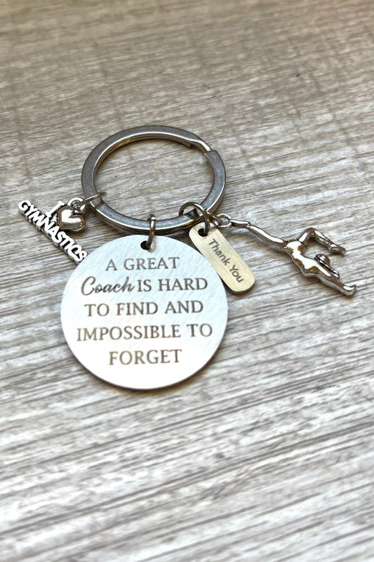Gymnastics Coach keychain gift