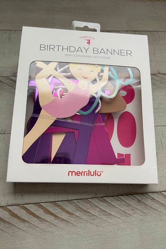 Gymnastics Birthday Banner