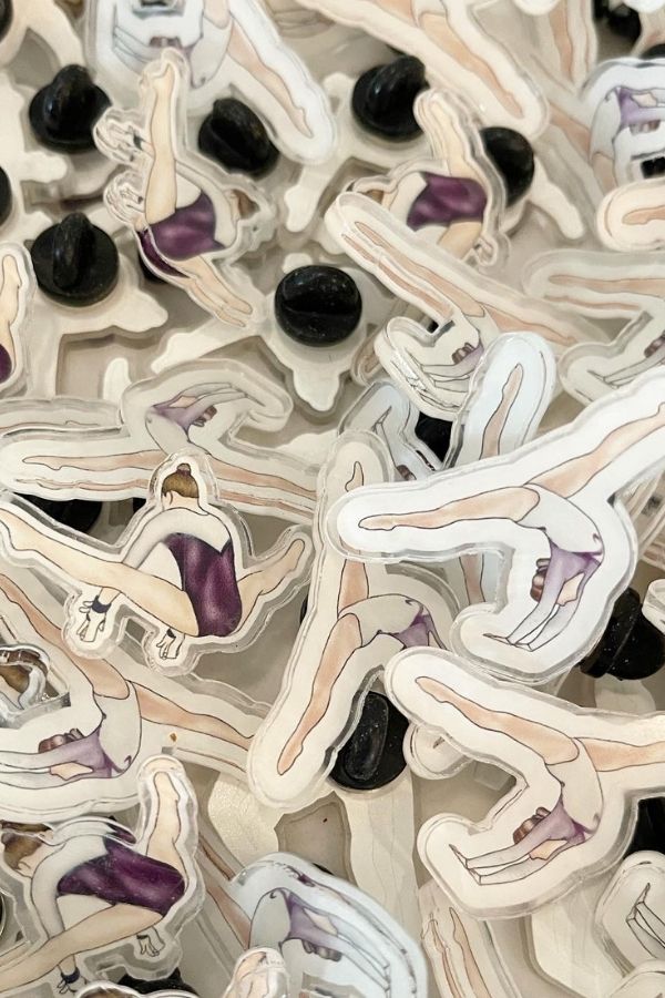 Acrylic Gymnastics Pins