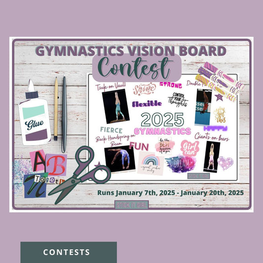 Stick It Girl Gymnastics Vision Board Contest 2025