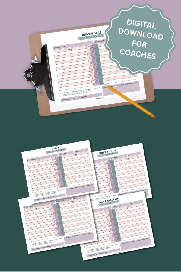 Stick It Girl Gymnastics Coach Skills Evaluation Checklist