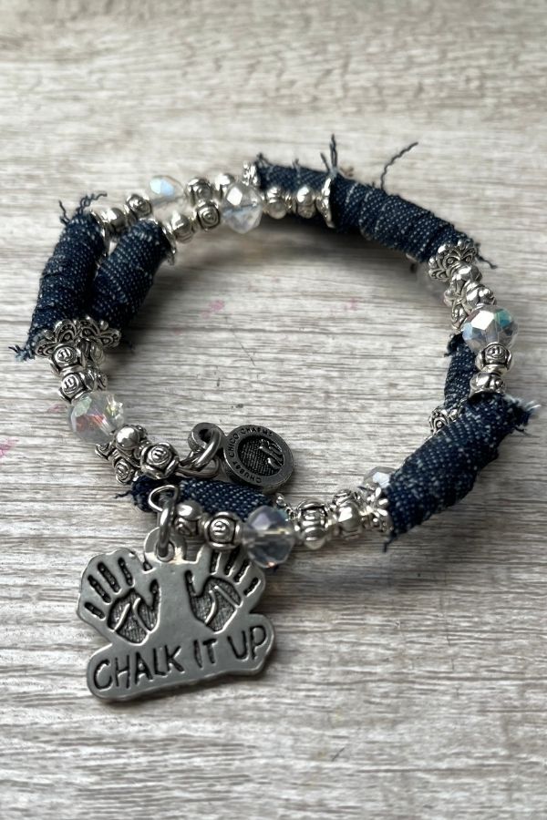 Chalk It Up Gymnastics Jean Bracelet