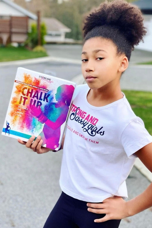 Chalk It Up Box with Gymnastics Goal Setting Journal & Vision Board Poster
