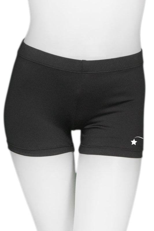 Black Destira Compression Shorts for gymnasts