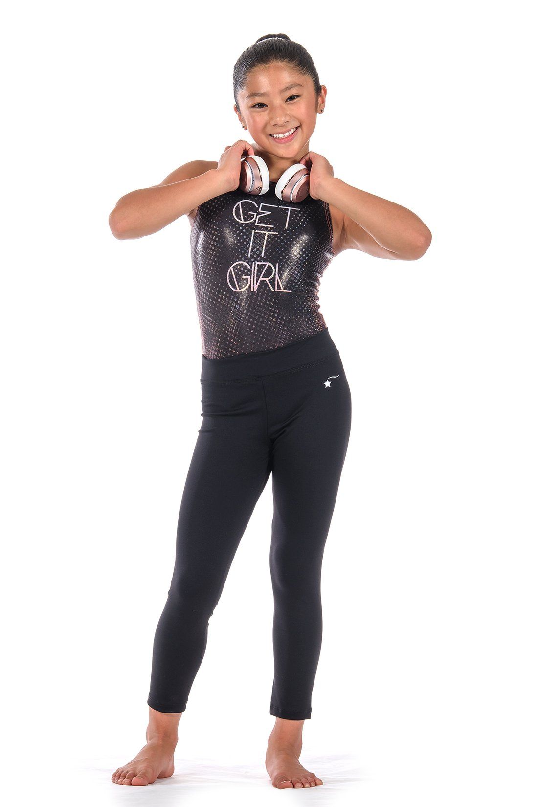 Gymnastics Leotard - Get It Girl with Shimmery Hologram Fabric – Stick It  Girl LLC