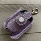 Gymnastics Hand Sanitizer Holder in Glitter Purple