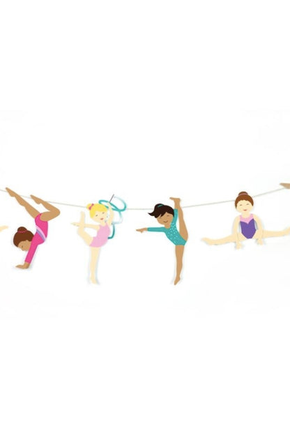 Gymnastics Birthday Party Decoration Kit for 12 Guests