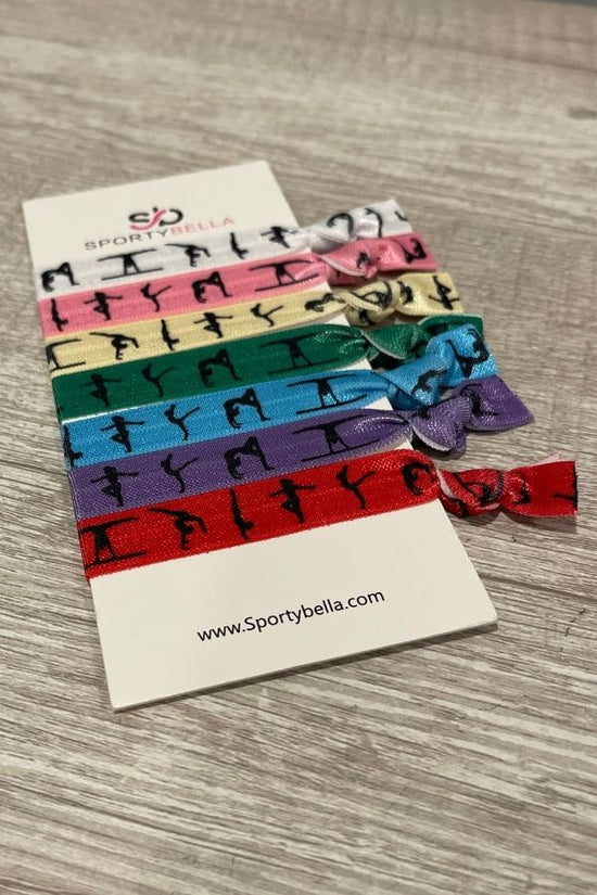 Gymnastics Hair Ties MultiColor Stick It Girl LLC