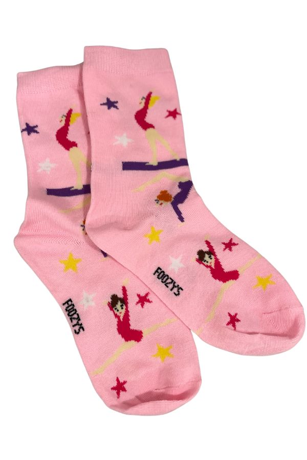 pink gymnastics sock from the Stick It Girl Boutique