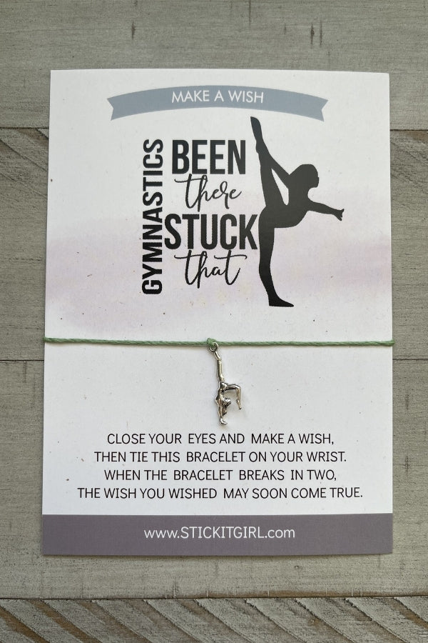 Gymnastics Wish Bracelet Green