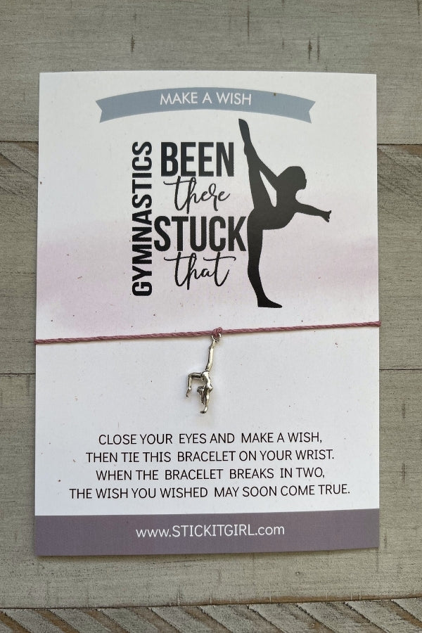 Gymnastics Wish Bracelet Pink