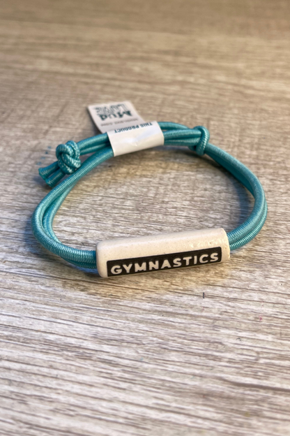 Mud Love Teal Gymnastics Bracelet - Stick It Girl Boutique