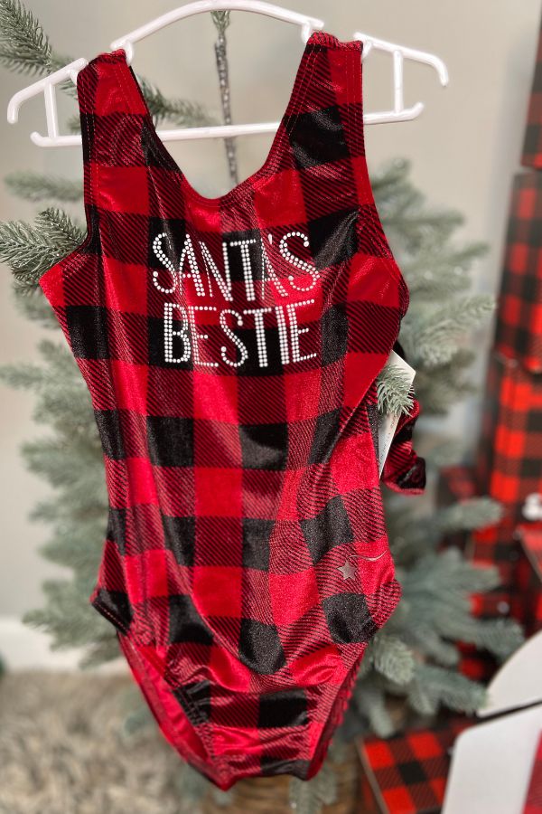 Destira Santas Bestie Gymnastics Leotard