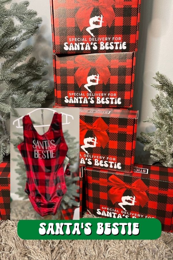 Limited Edition Santa's Bestie Christmas Boutique Box - Santa's Bestie  Leotard