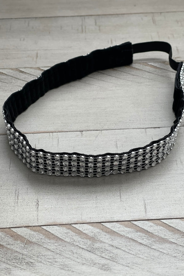 Silver BlingBand Non-Slip Headband for gymnasts