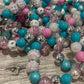 Gymnastics Bracelets in Pink/Teal for party favors or team gifts