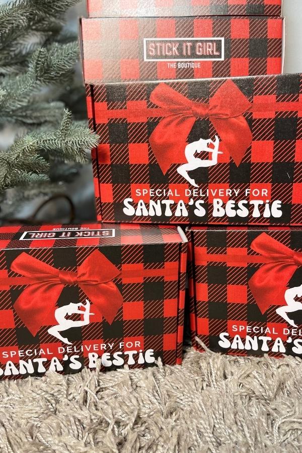 Limited Edition Santa's Bestie Christmas Boutique Box - Santa's Bestie  Leotard